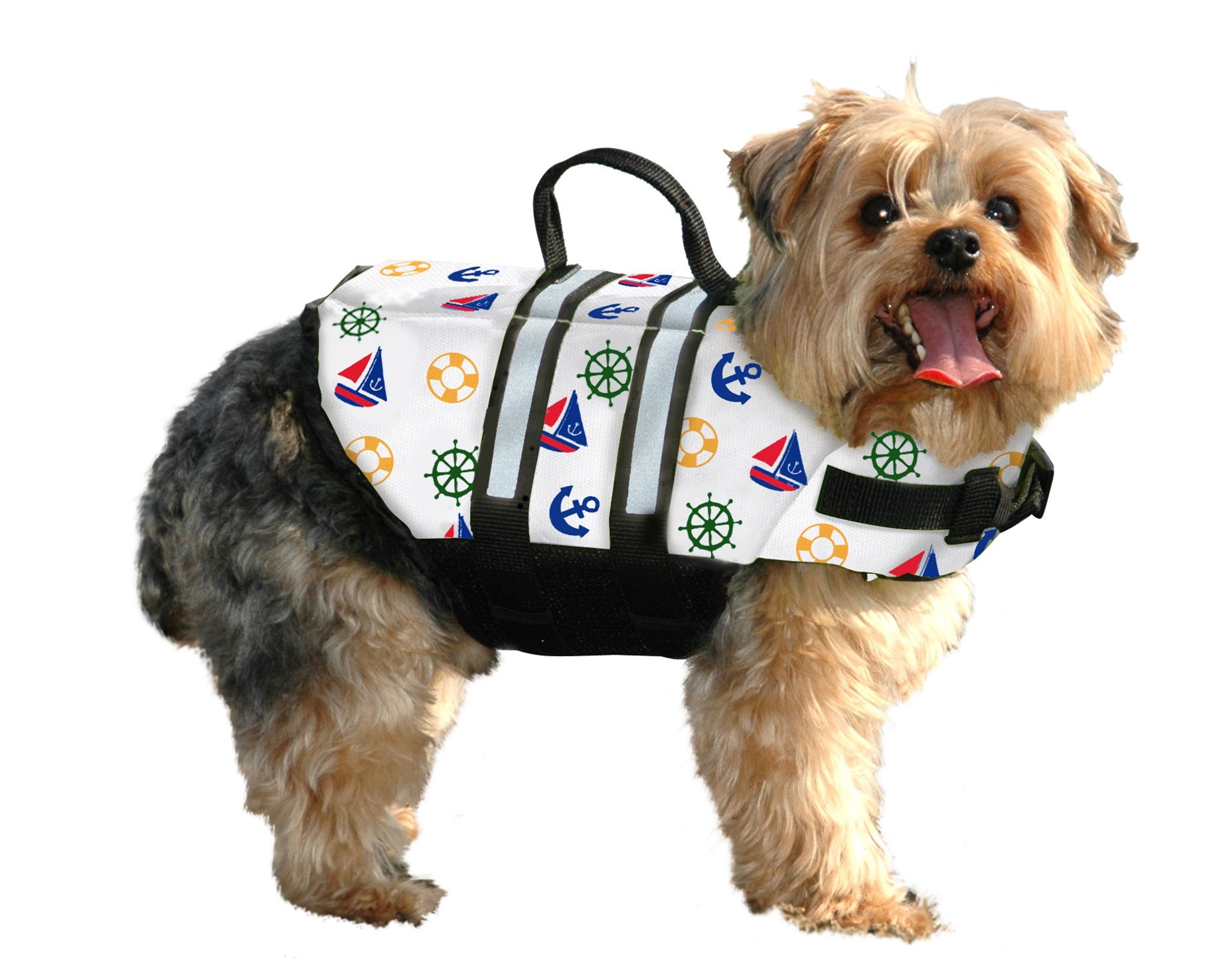 PETLESO Inflatable Dog Life Jacket – Large Size, With Air Bag, D-Ring & Reflective Strips For Boating & Swimming